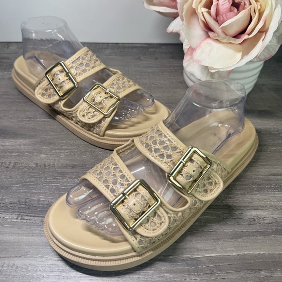 Banana Republic Double Buckle Strap Sandals size 8 IMMACULATE - Picture 3 of 8